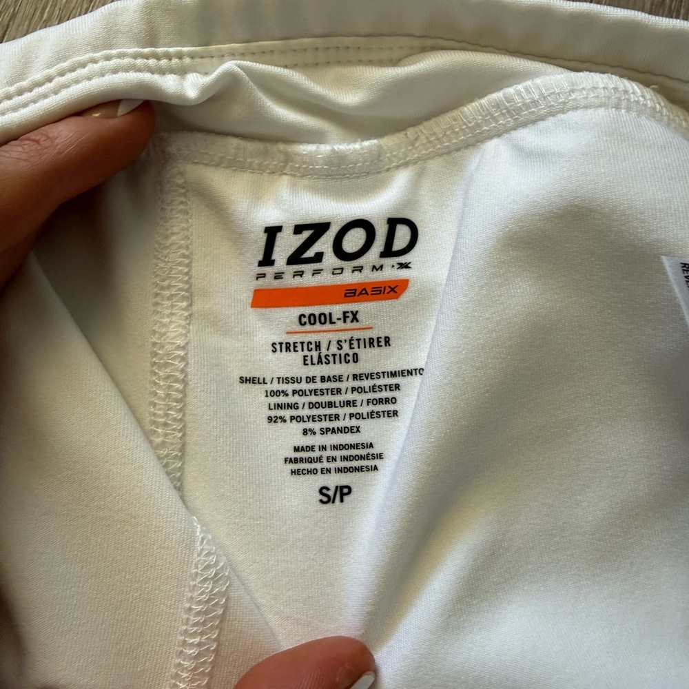 IZOD - Performance Cool-FX White Tennis Skort -Size Small - Picture 3 of 3